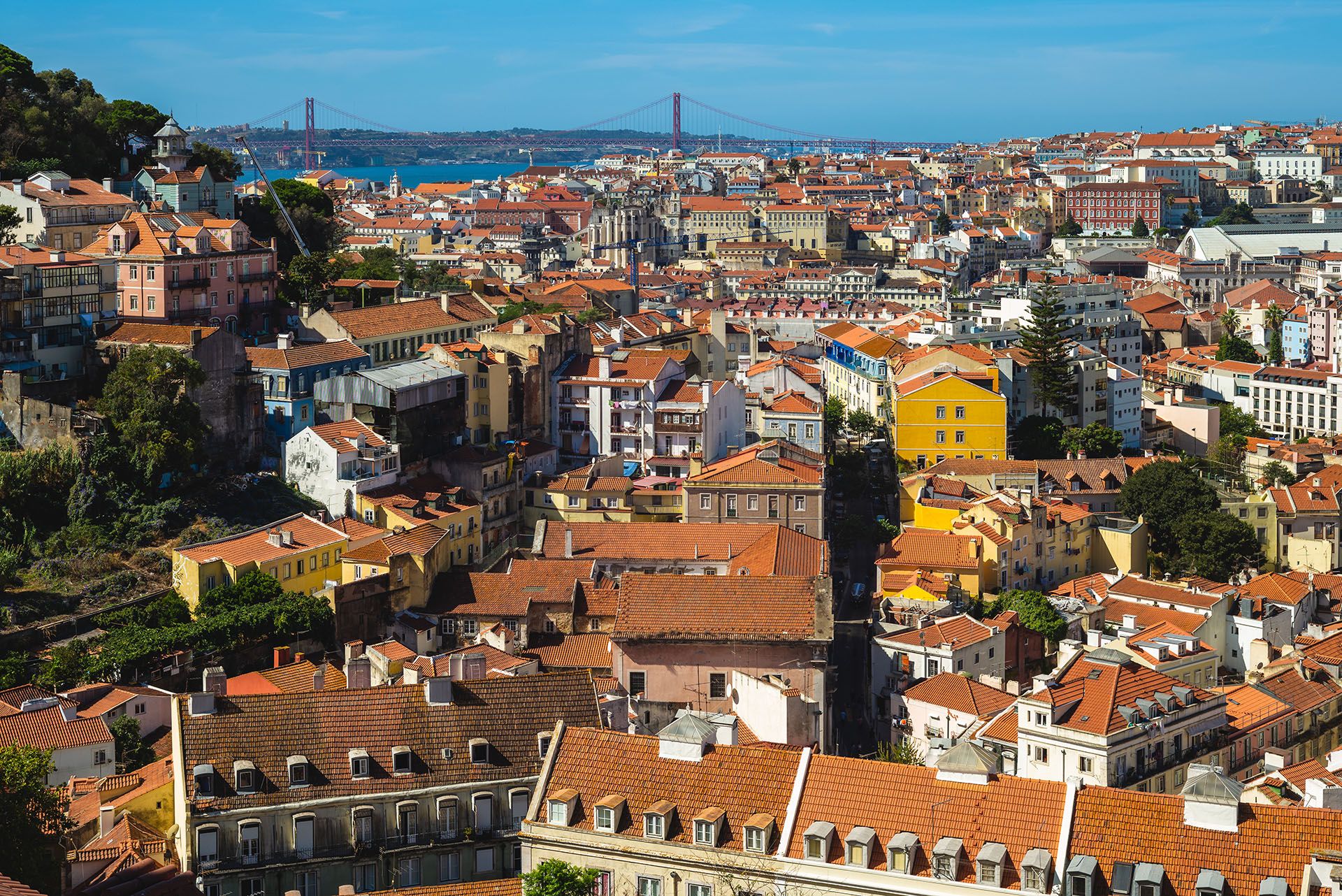 25th of April Bridge and lisbon skyline © Richie Chan/Shutterstock