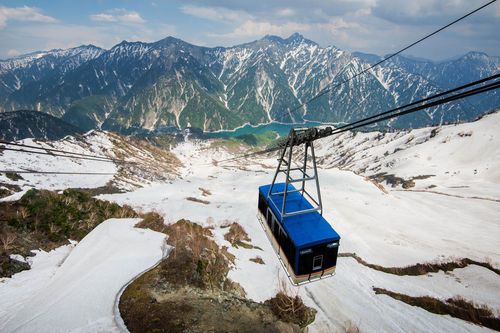 Cable car at Tateyama Kurobe Alpine Route, Japan © Shutterstock