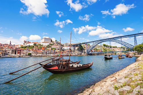 Traditional boats on Douro River