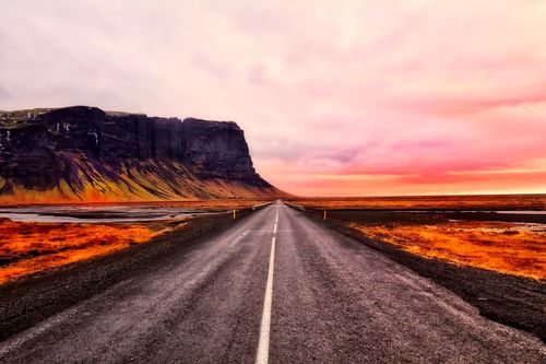 Road ahead Iceland