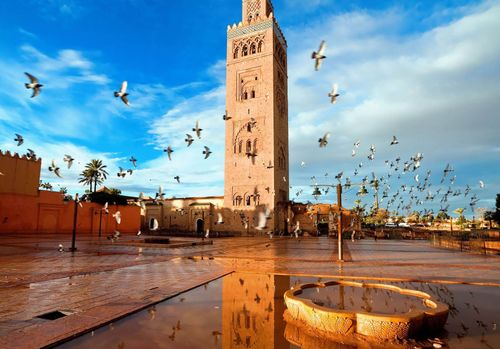 Koutoubia mosque in Marrakech, Morocco 