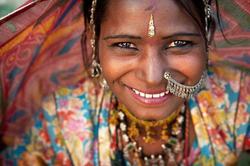 Portrait of a India Rajasthani woman