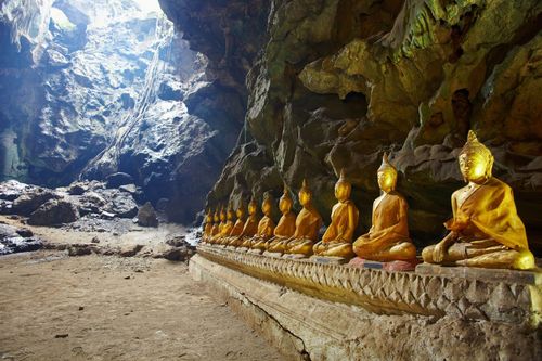 Thailand ancient Khao Luang Cave Ã?Â¢?? Phetchaburi, Thailand, Im 1860 King Rama IV built a palace near the city of Phetchaburi