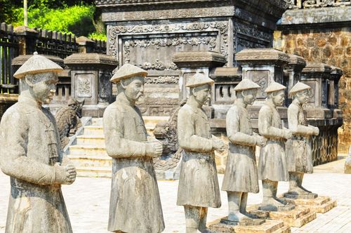 Traditional statue of Khai-Dinh, Vietnam